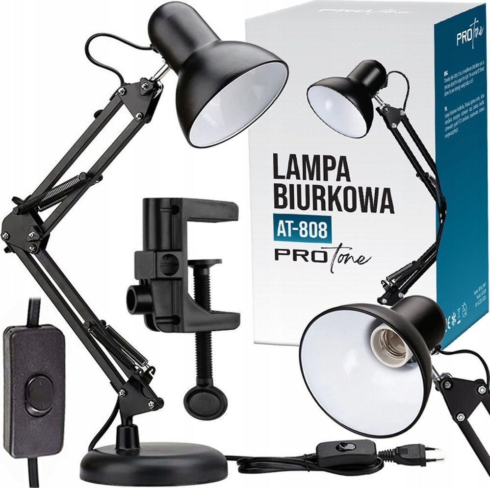 Lampka biurkowa Dexxer czarna (5905370204032)