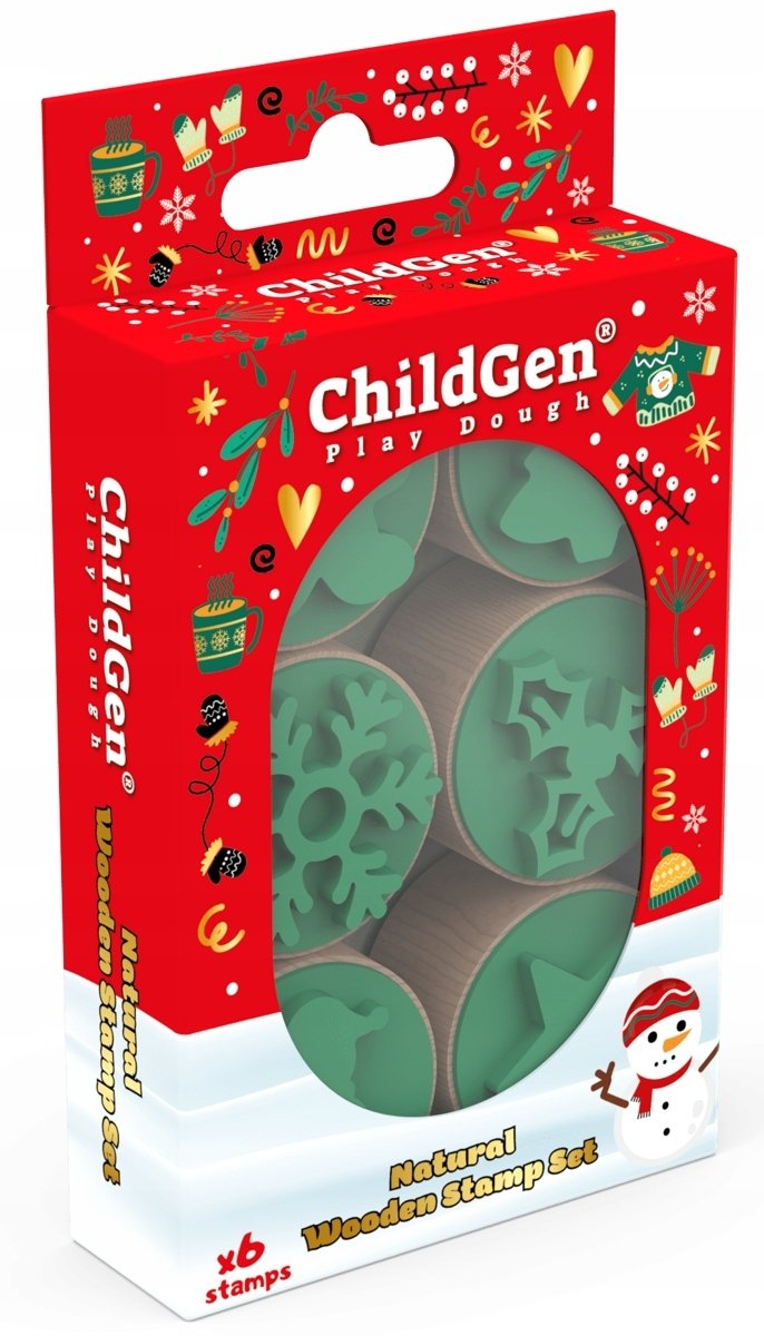 ProGarden Drewniane stempelki na Święta 6szt