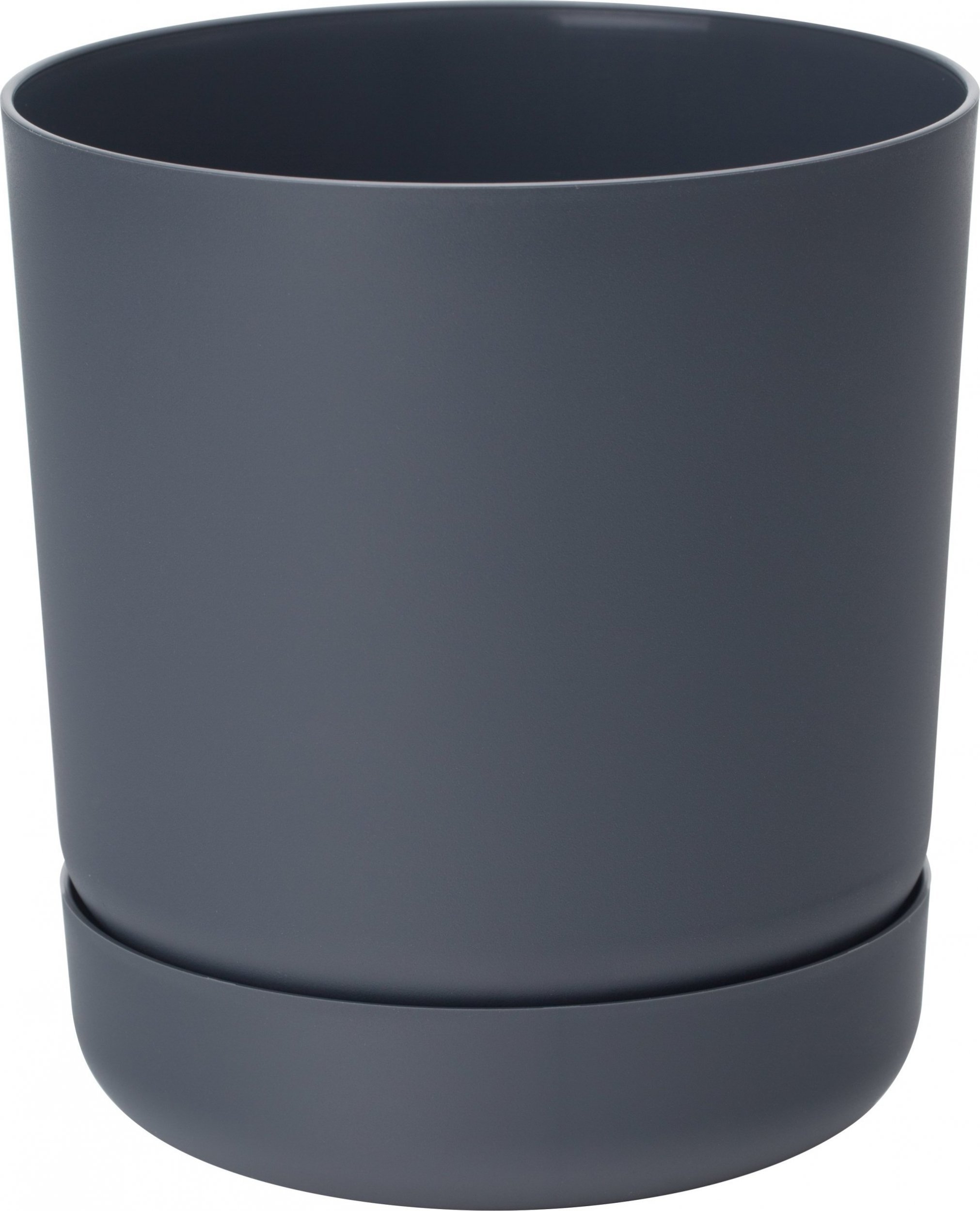 Form-Plastic Doniczka okrągła Satina 4260-014, Kolor Antracyt, Form-Plastik, Wymiary 17x19 cm