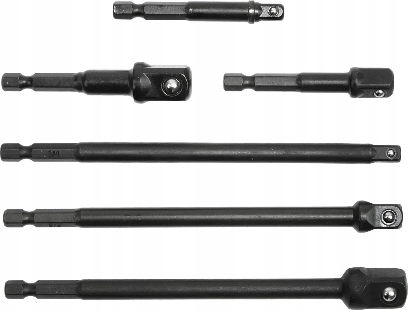 Geko Zestaw przedłużek udarowych Hex 1/4"-1/2" 6szt. (6/48)