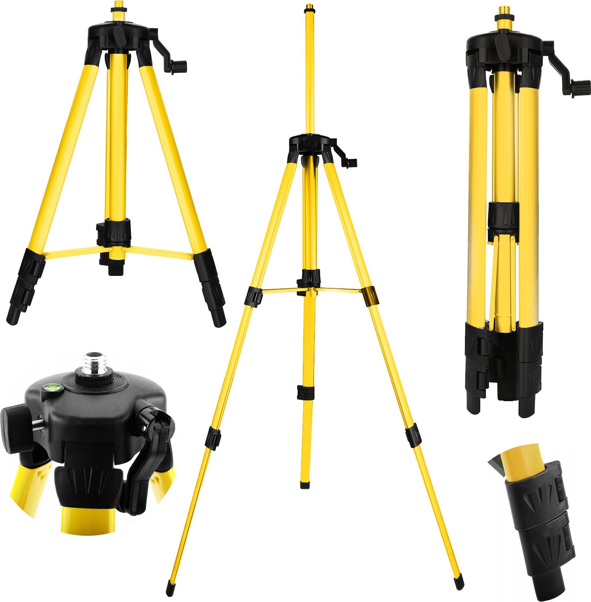 Hizu STATYW DO LASERA POZIOMICY LASEROWEJ GWINT 5/8 CALA TRÓJNÓG W POKROWCU DEKO