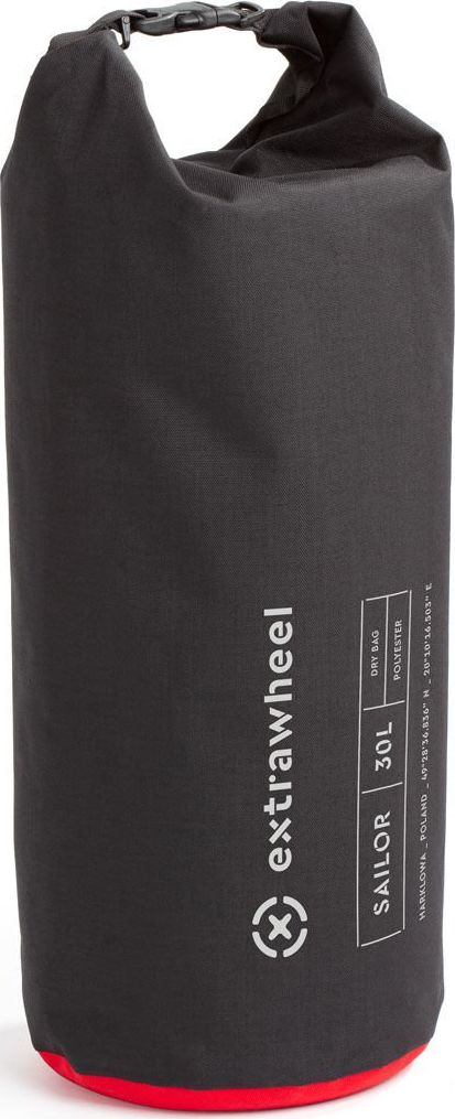 Extrawheel Worek wodoszczelny Extrawheel Sailor black/red 30 L Polyester
