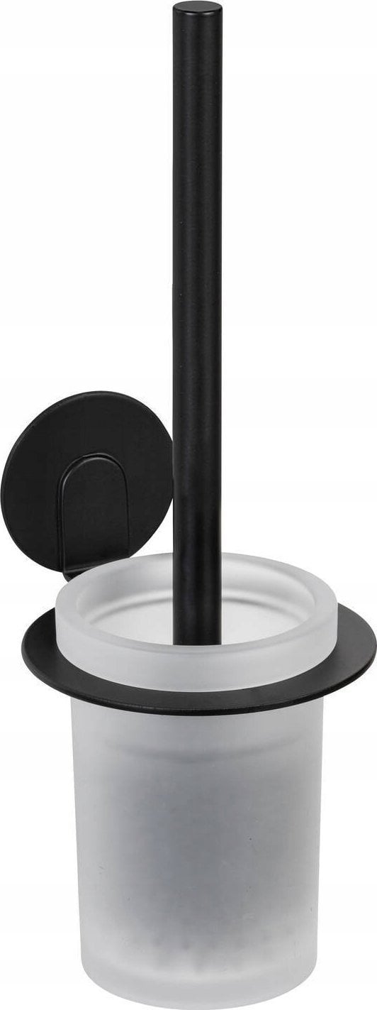 Wenko Pojemnik na szczotkę WC ze szkła BIVIO, montaż bez wiercenia