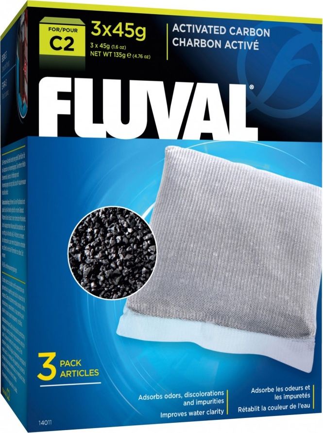 Fluval Wkład węglowy do filtra C2, 3x45g