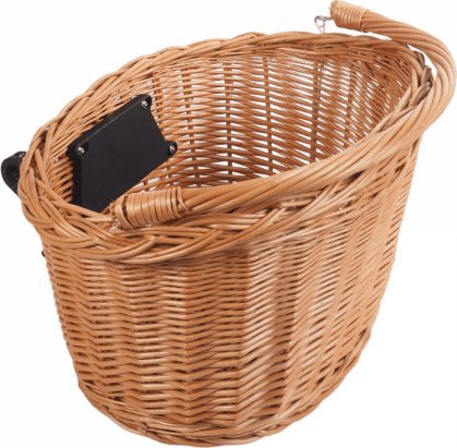 Wnuk Kosz rowerowy przedni (Clik/naturalny)