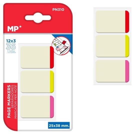 MP PN310 zakładki indeksujące 25 x 38 mm 3bl. 36k.