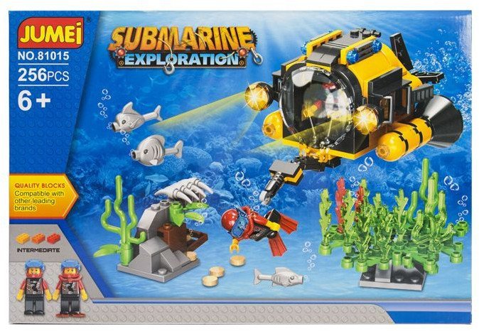 Klocki Jumei PODWODNA WYPRAWA 256 elementów, 38 x 26 cm