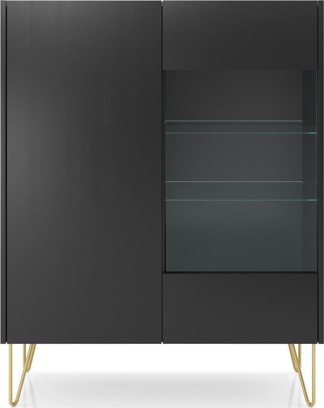 Intesi Komoda Marbren wysoka czarna