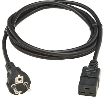 Eaton P050-2P5M-EU kabel zasilające Czarny 2,5 m CEE7/7 IEC C19