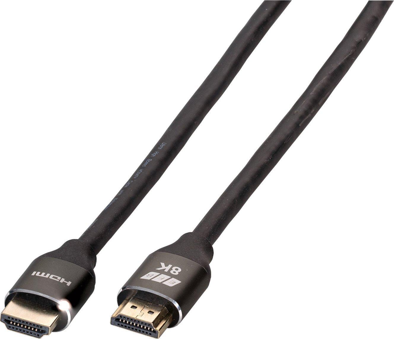 Kabel EFB Ultra HighSpeed HDMI Kabel with Ethernet 8K60Hz A-A St-St Premium Aluminium Stecker 2m schwarz