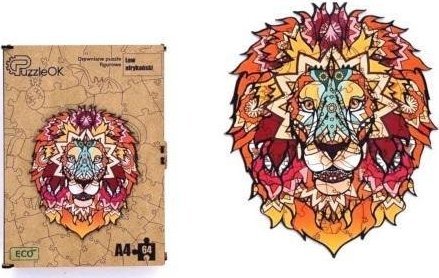PuzzleOK Puzzle drewniane eko 133 Lew afrykański A3