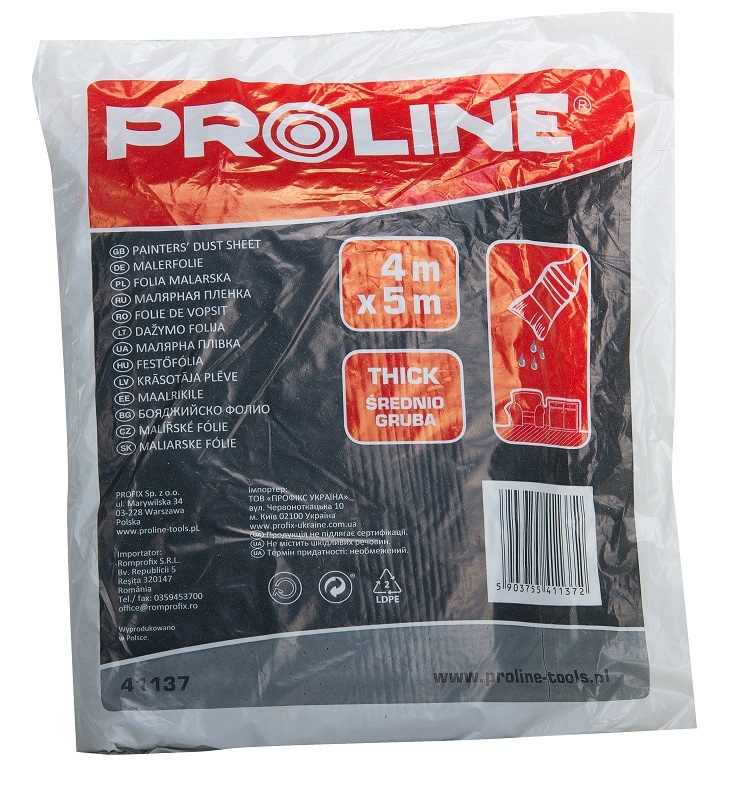 Folia malarska Pro-Line średnia 4 x 5m (41137)