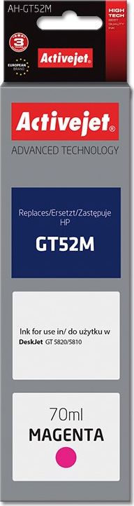 Tusz Activejet Tusz AH-GT52M (zamiennik HP GT52M M0H55AE; Supreme; 70 ml; czerwony)