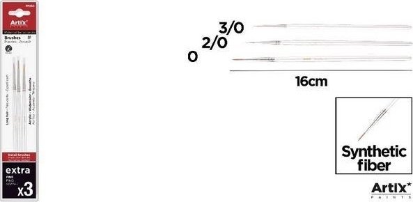 Pędzle profesjonalne malarskie 3szt