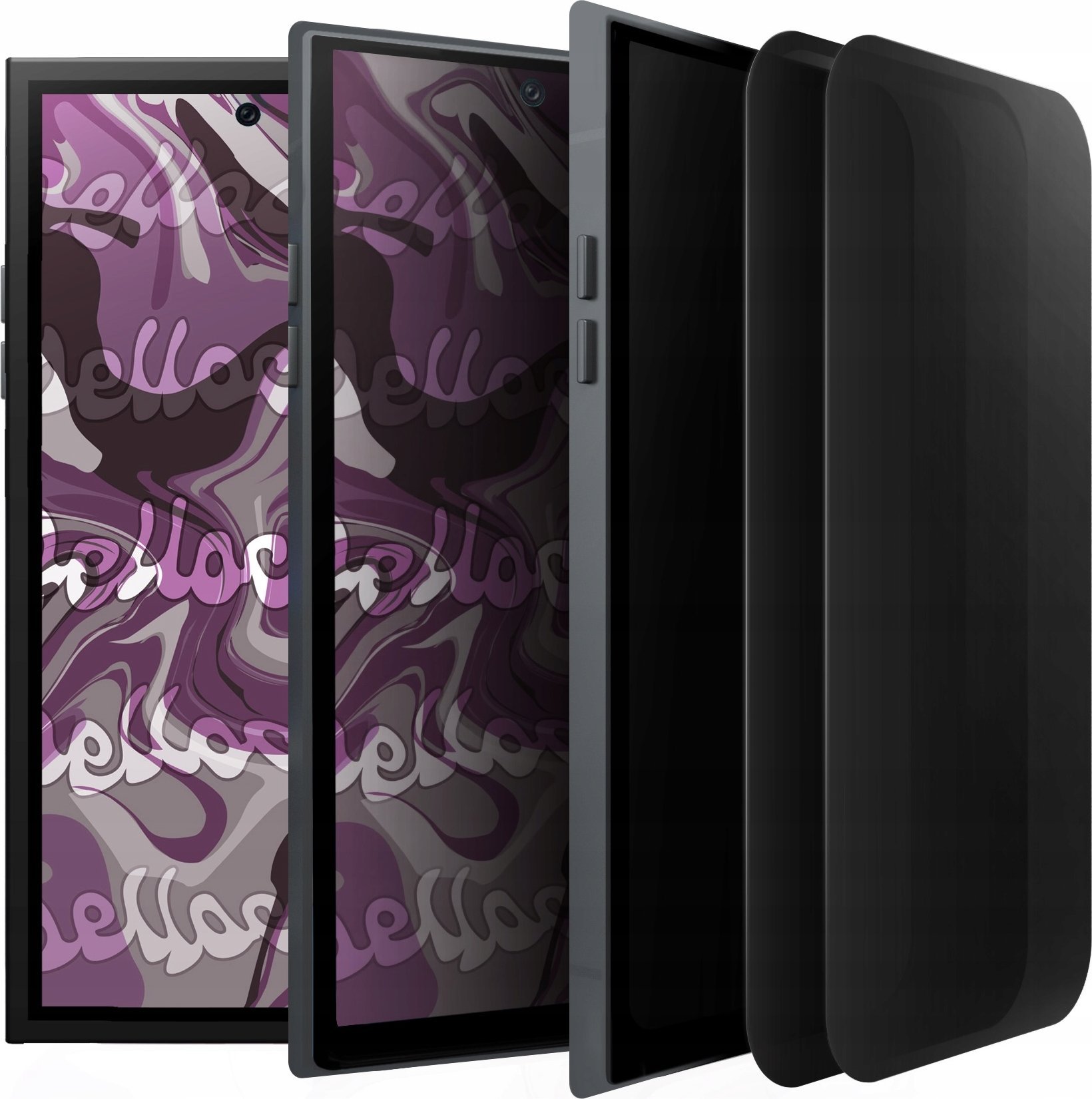 [2-pak] Szkło Hartowane Do Samsung Galaxy S25 Ultra (Antyszpiegowskie, 9H)