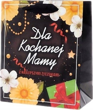 BTS Torebka prezentowa na Dzień Mamy z napisem