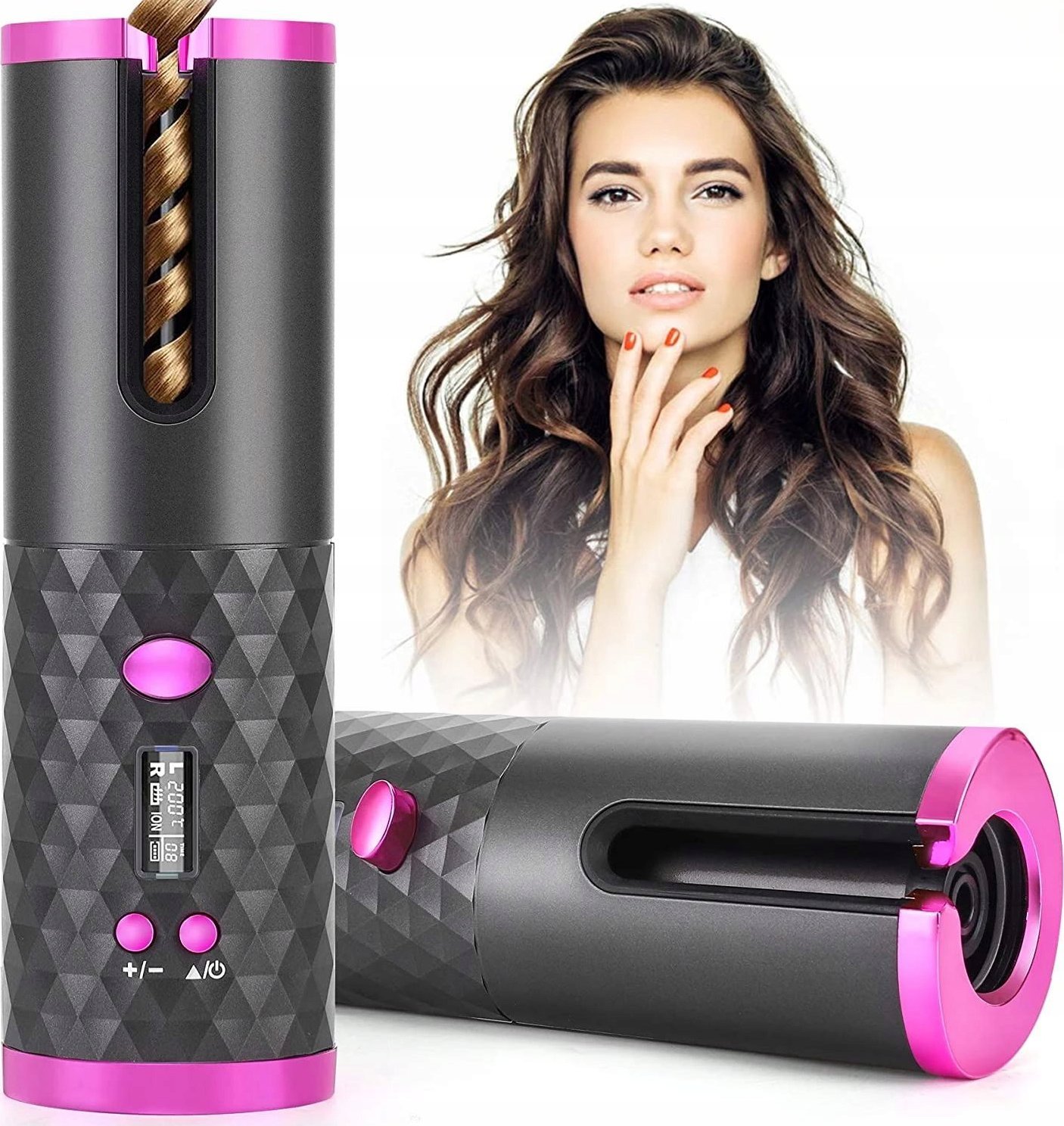 LOKÓWKA DO WŁOSÓW AUTOMATYCZNA 008 SZARO-FIOLETOWA