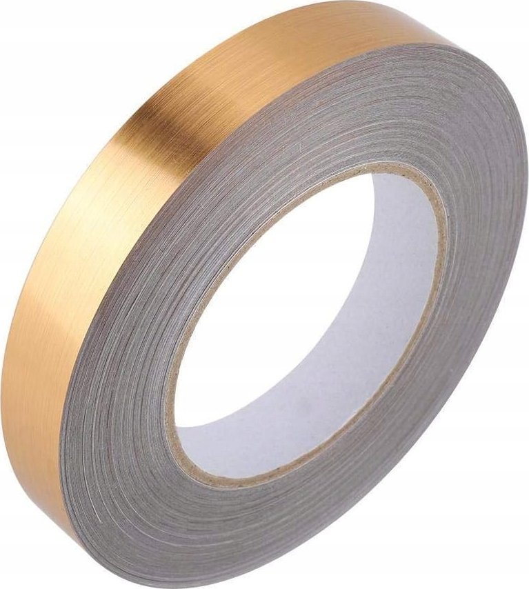 TAŚMA LISTWA OZDOBNA DEKORACYJNA SAMOPRZYLEPNA NA ŚCIANĘ ZŁOTA 2 cm x 50 m