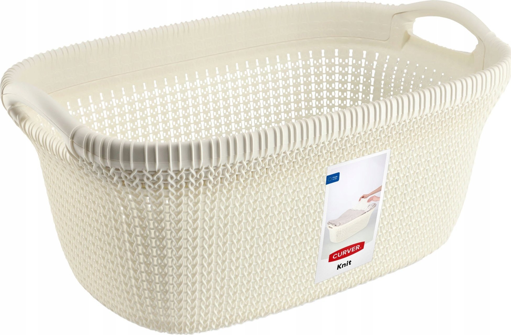 Kosz na pranie Kadax Curver Kosz Na Pranie Do Magla 40 L Kremowy