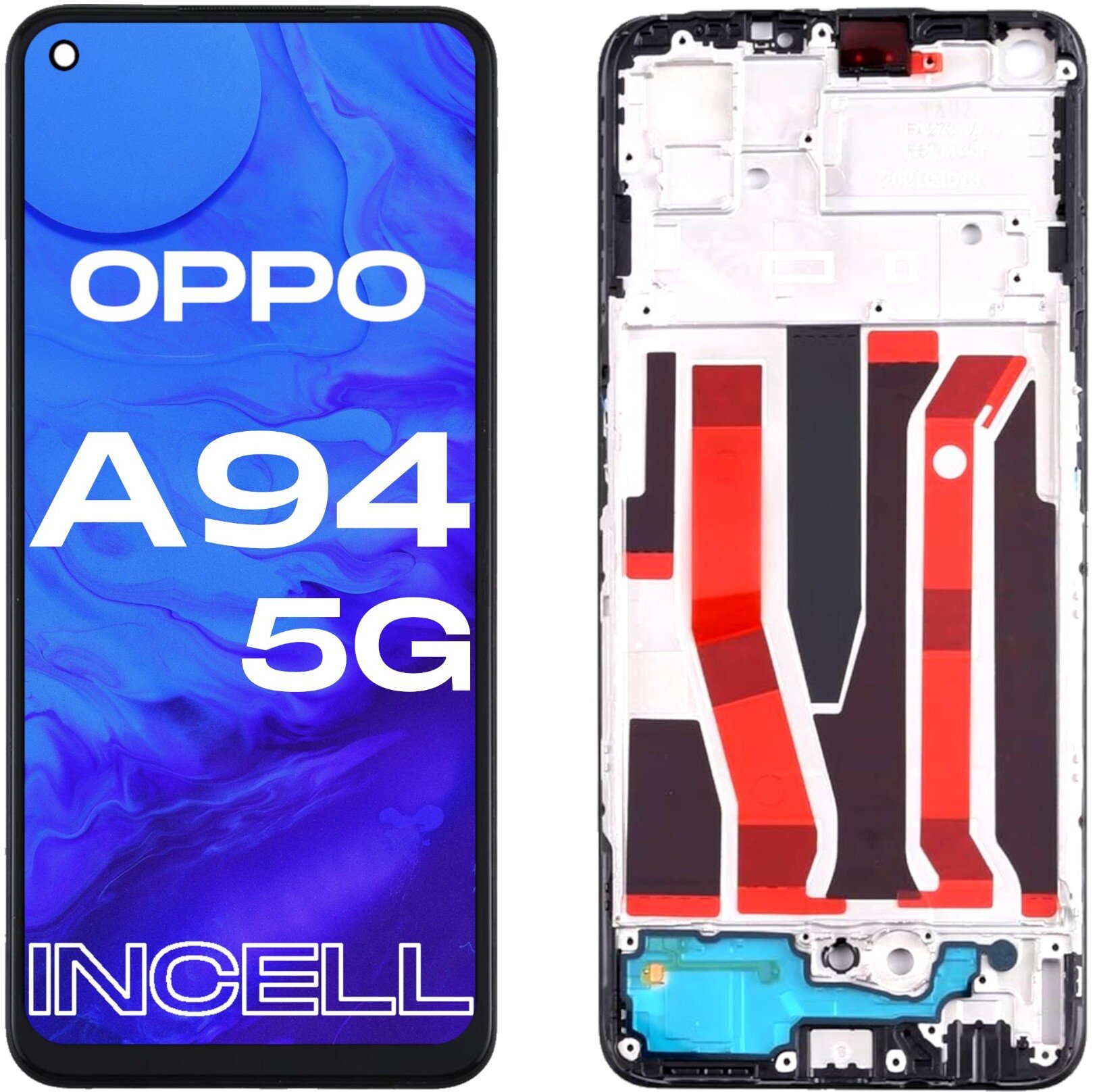 Wyświetlacz do Oppo A94 5G LCD CPH2211 Ekran Incell Ramka