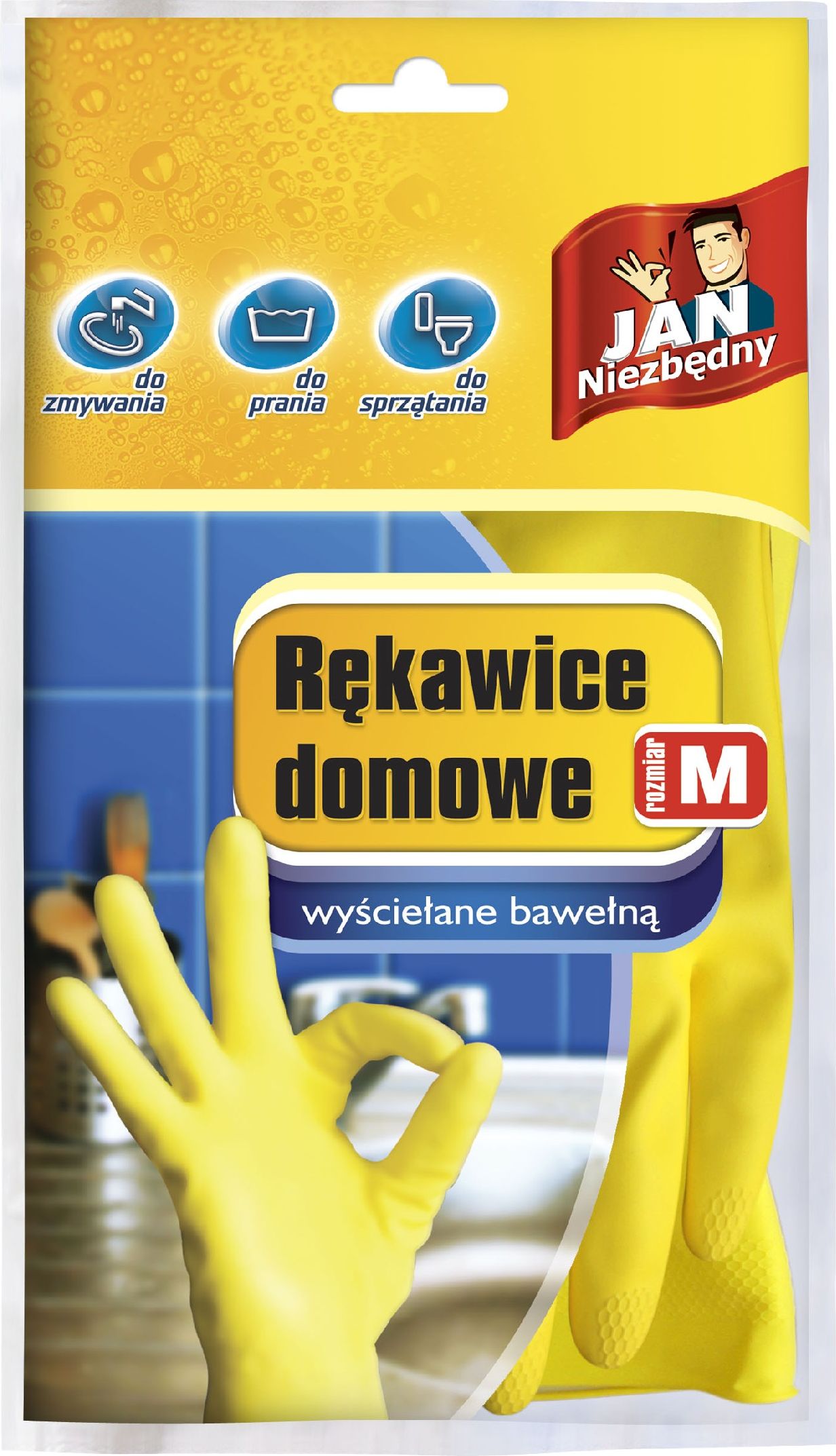 JAN Niezbędny JN Rękawice domowe rozmiar M - ZZAJAN190.