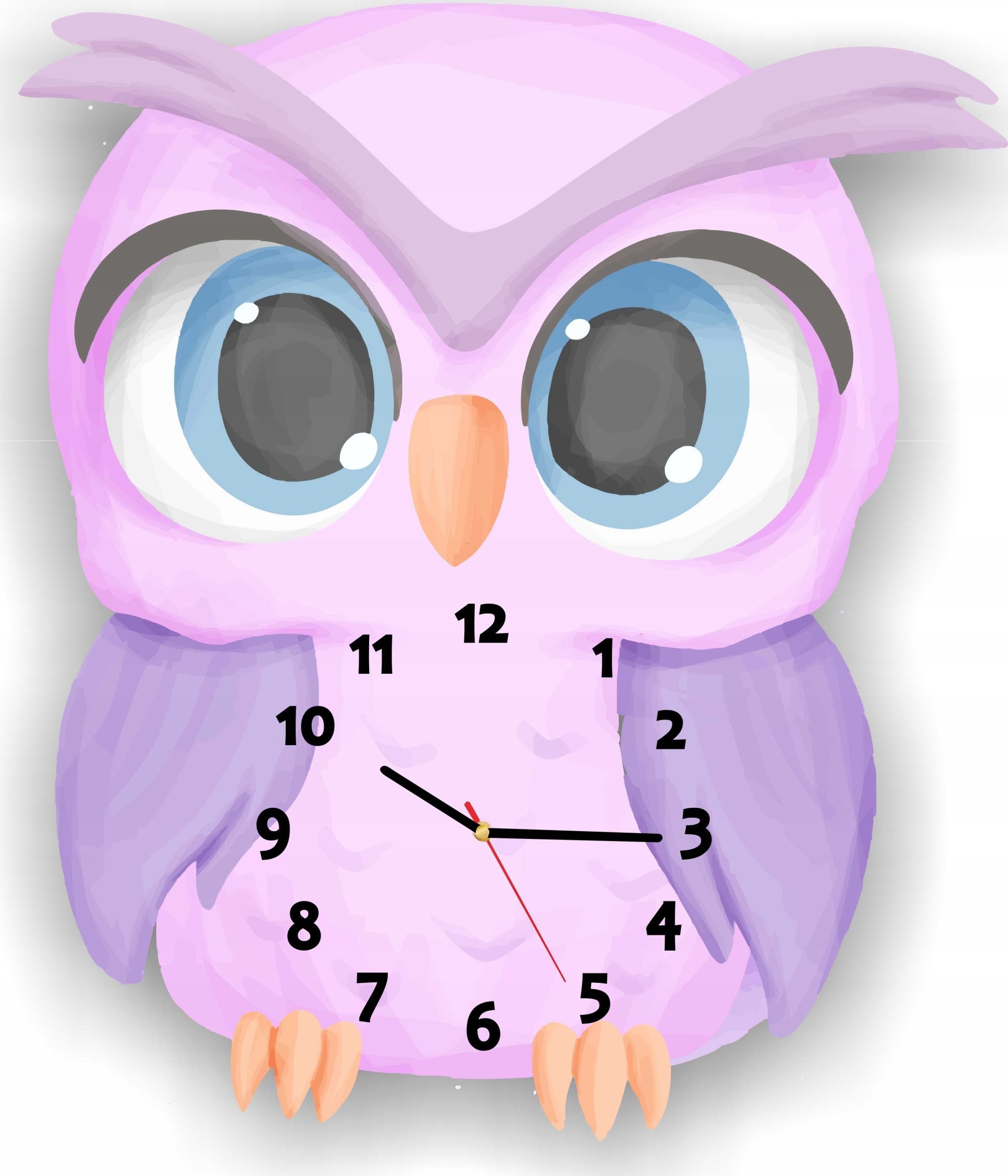 naSciane Zegar ścienny SOWA sowy sówka na prezent dziecka