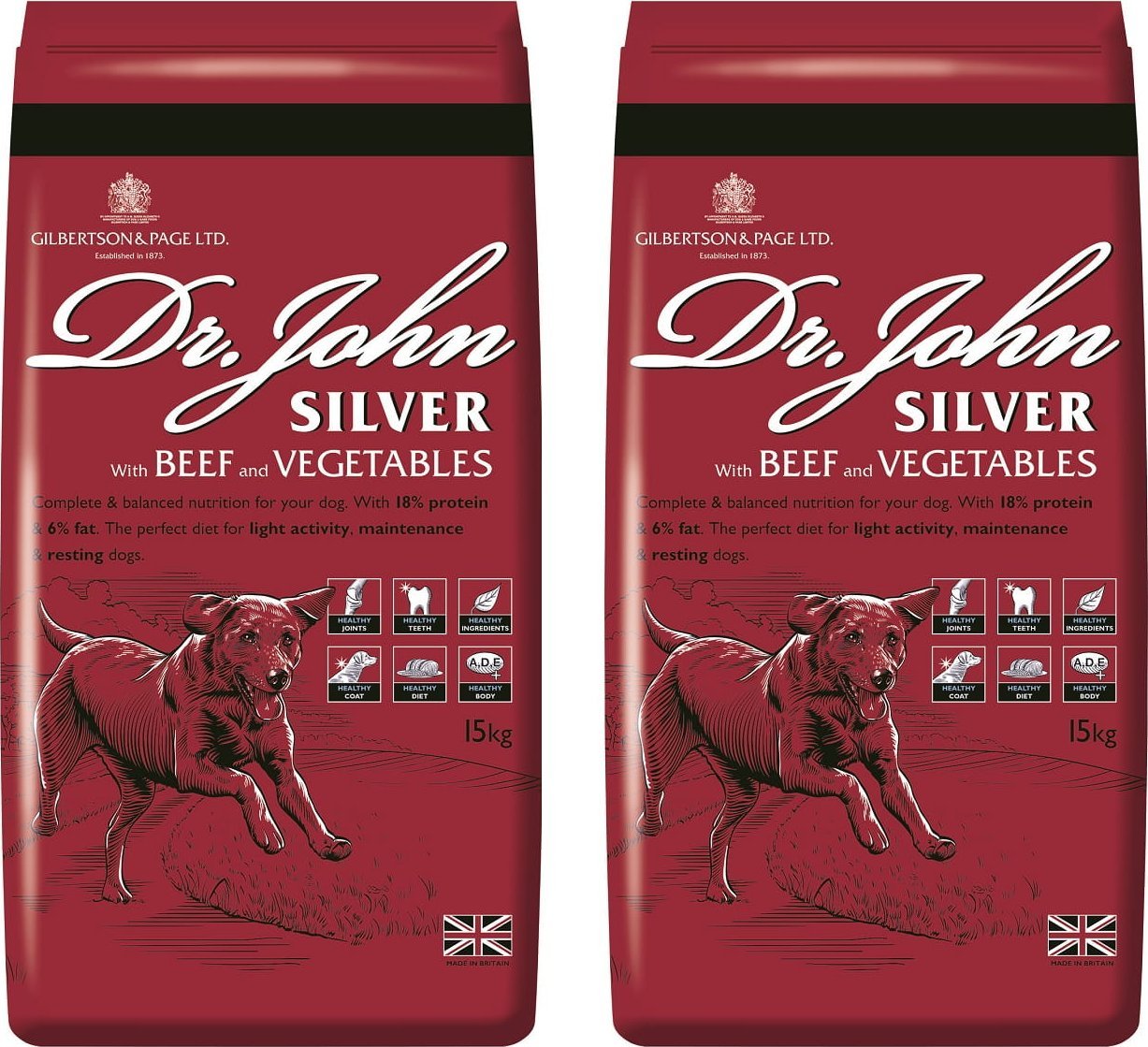 Dr John Silver Beef with Vegetables DUO-PACK 30 kg (2x15 kg)