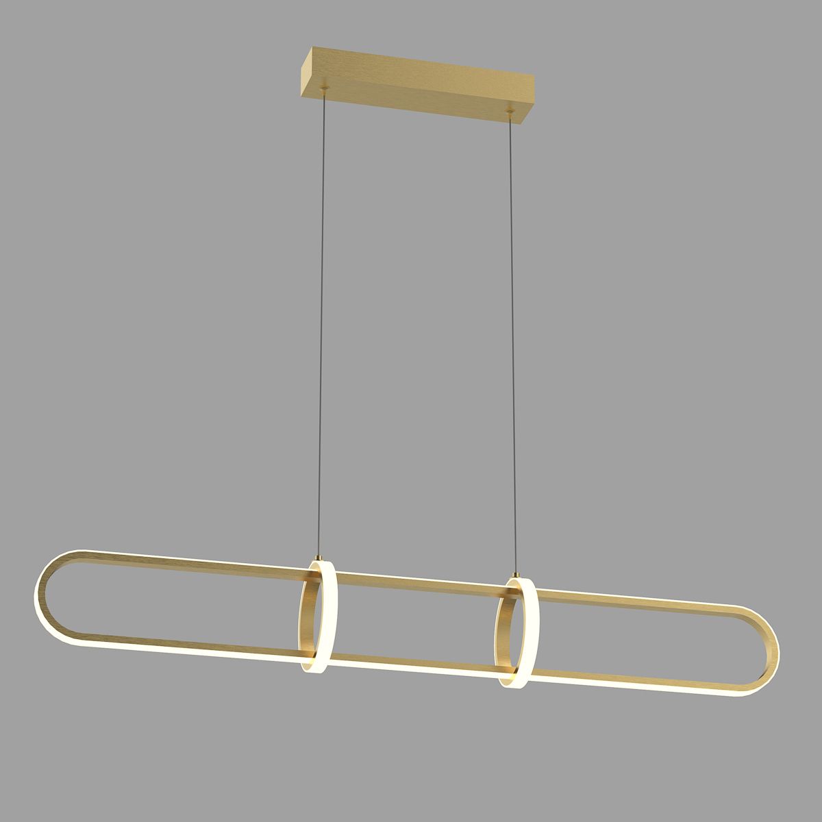 Lampa wisząca Italux Cerrila ledowa nowoczesna złoty (PND-29772750-1A-GD)