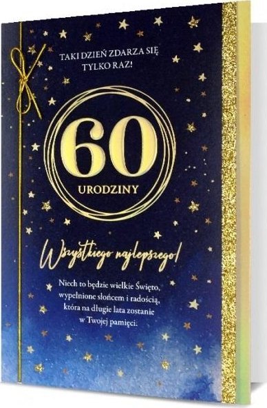 Pan Dragon Karnet B6 Urodziny 60