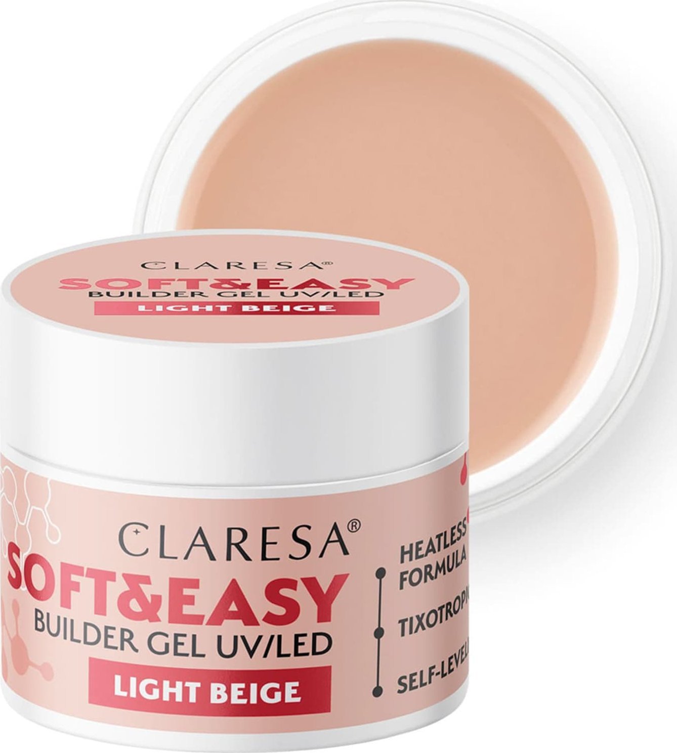 Activeshop Claresa żel budujący Soft&Easy gel light beige 45g