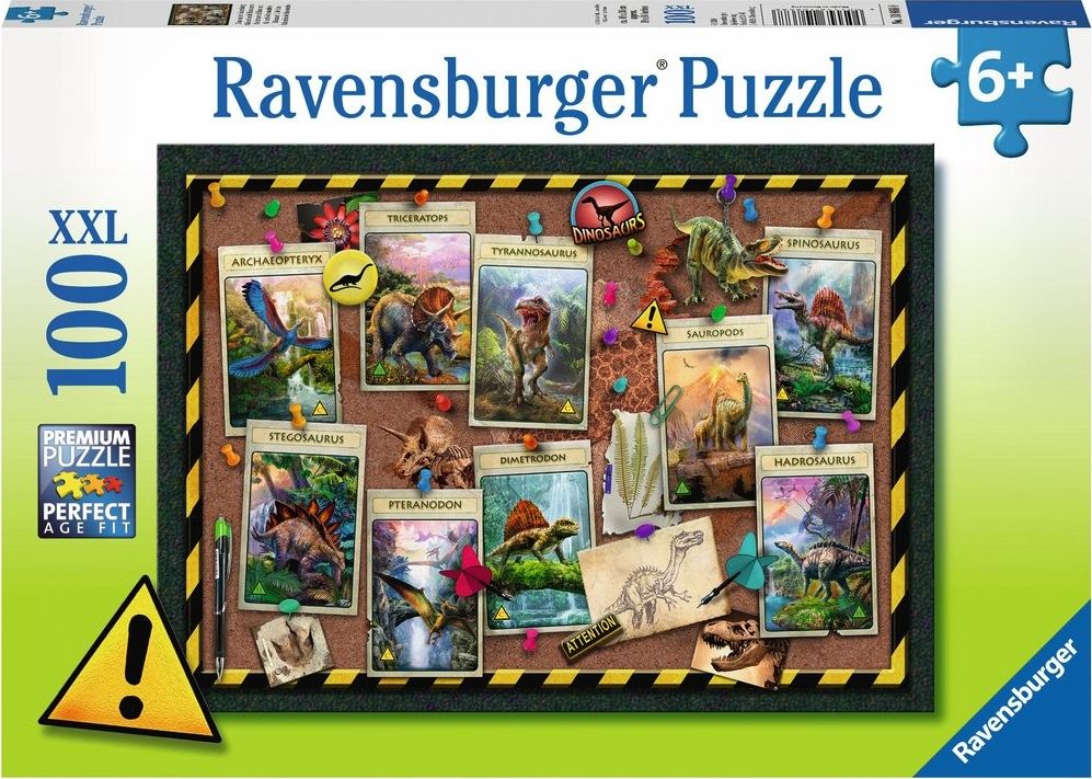 Ravensburger Puzzle 100 elementów - Kolekcja dinozaurów