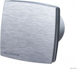 Vents Wentylator łazienkowy fi 125 16W timer i higrostat szczotkowane aluminium (125LDATH)
