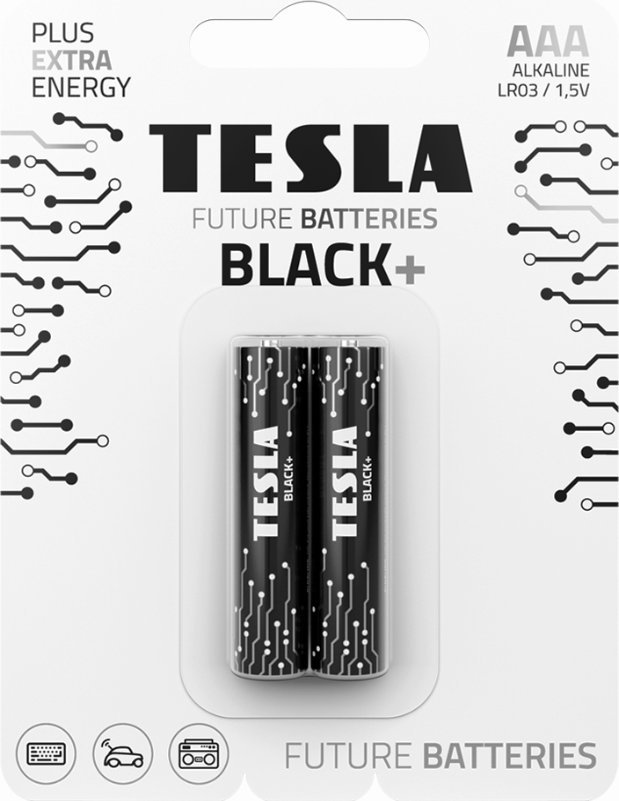 Tesla BATERIA ALKALICZNA TESLA BLACK+ LR03 B2 1.5V 2 SZTUKI
