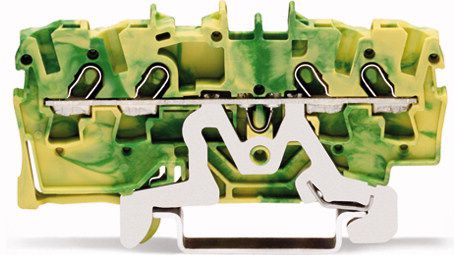 Wago Złączka 4-przewodowa 1,5 mm2 żółto-zielona (2001-1407)