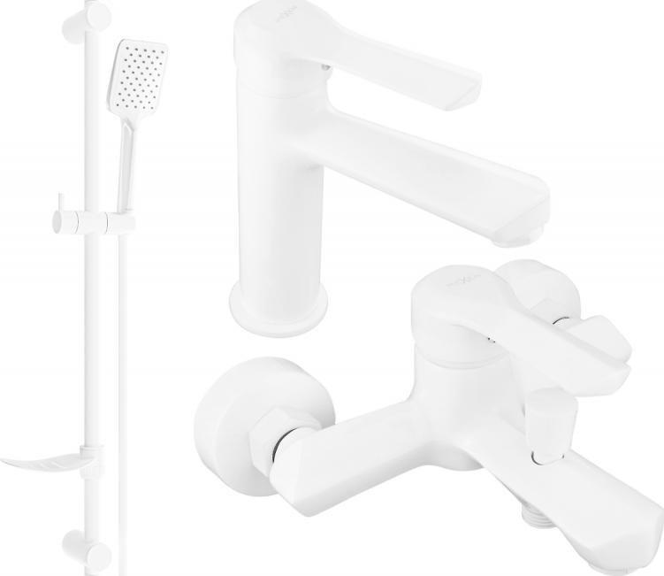 Bateria wannowa Mexen Mexen Sabre DF62 zestaw wannowy, biały - 72103DF62-20