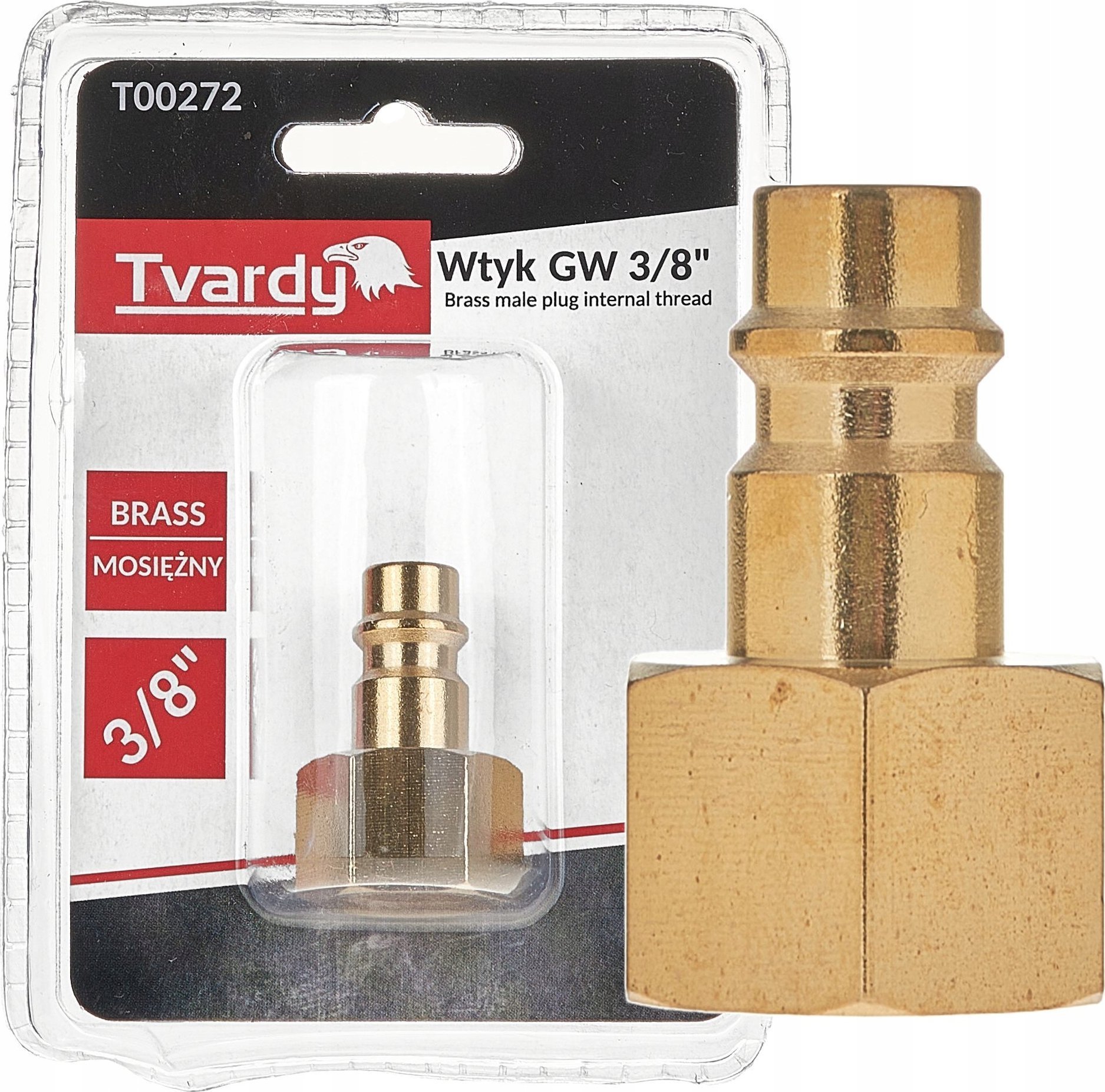 Wtyk mosiężny GW 3/8" typ męski (1/10/100)