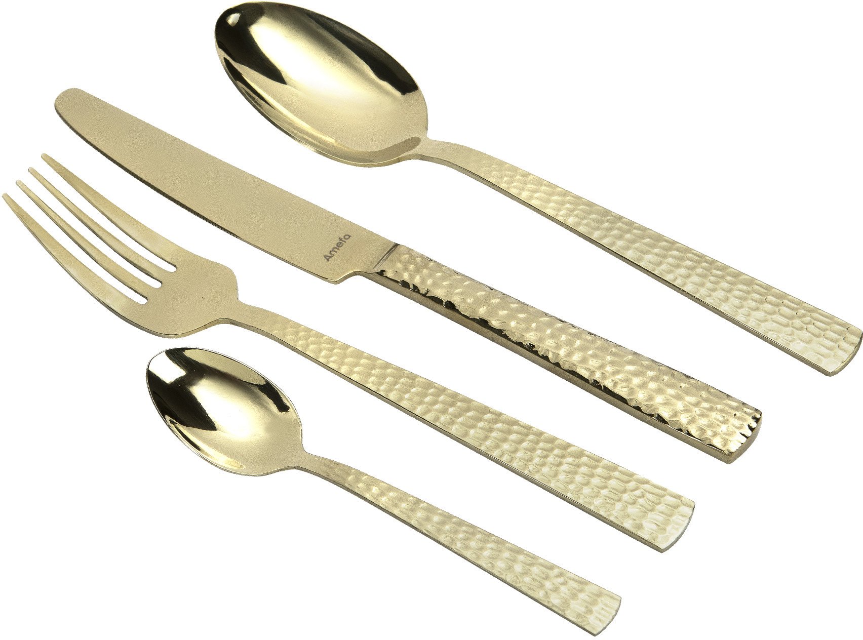 Komplet sztućców 24 el. Felicity w szampańskim kolorze