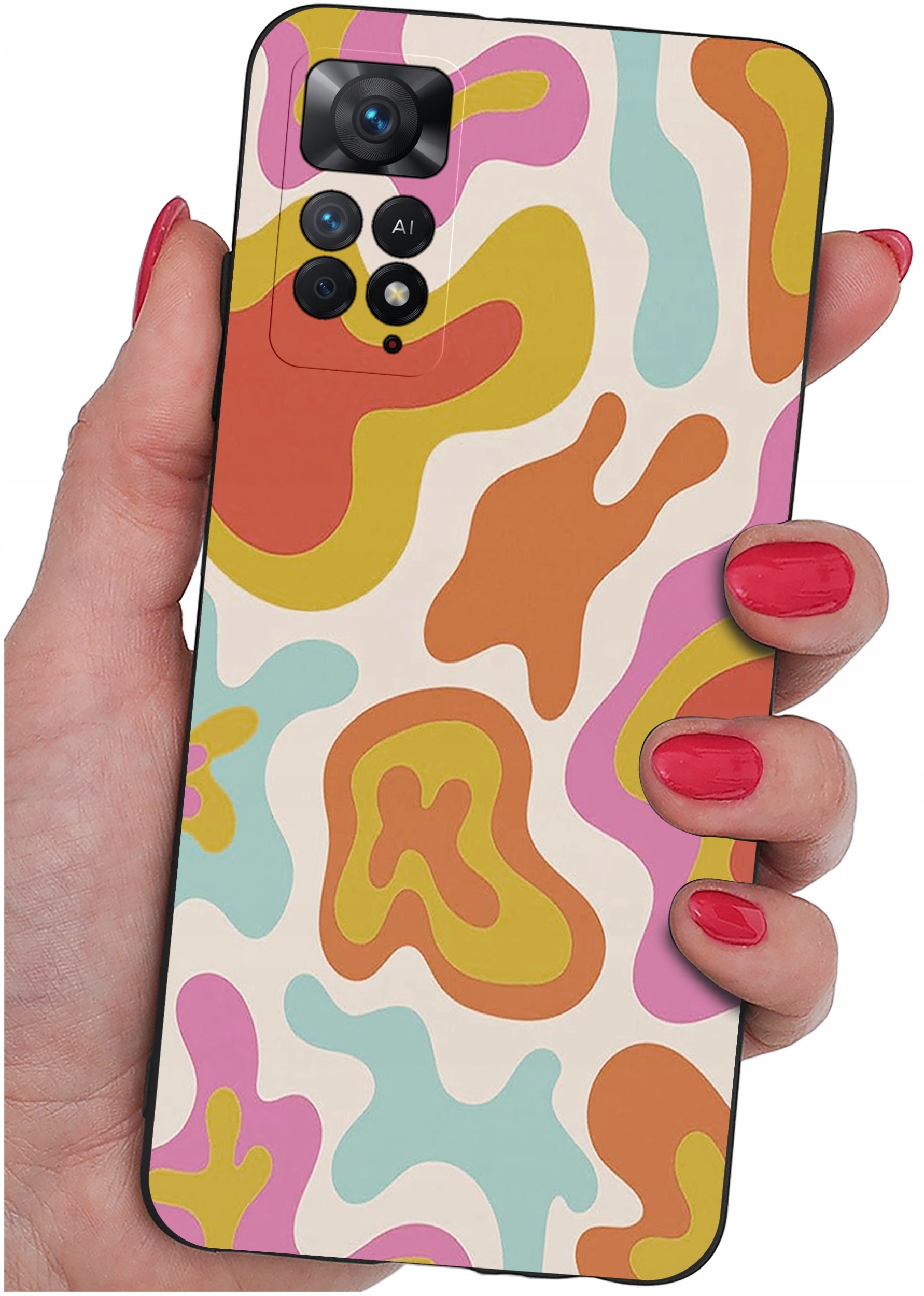 ETUI do Xiaomi Redmi Note 11 Pro | WZORY | SILIKONOWE MATT CASE + SZKŁO 9H