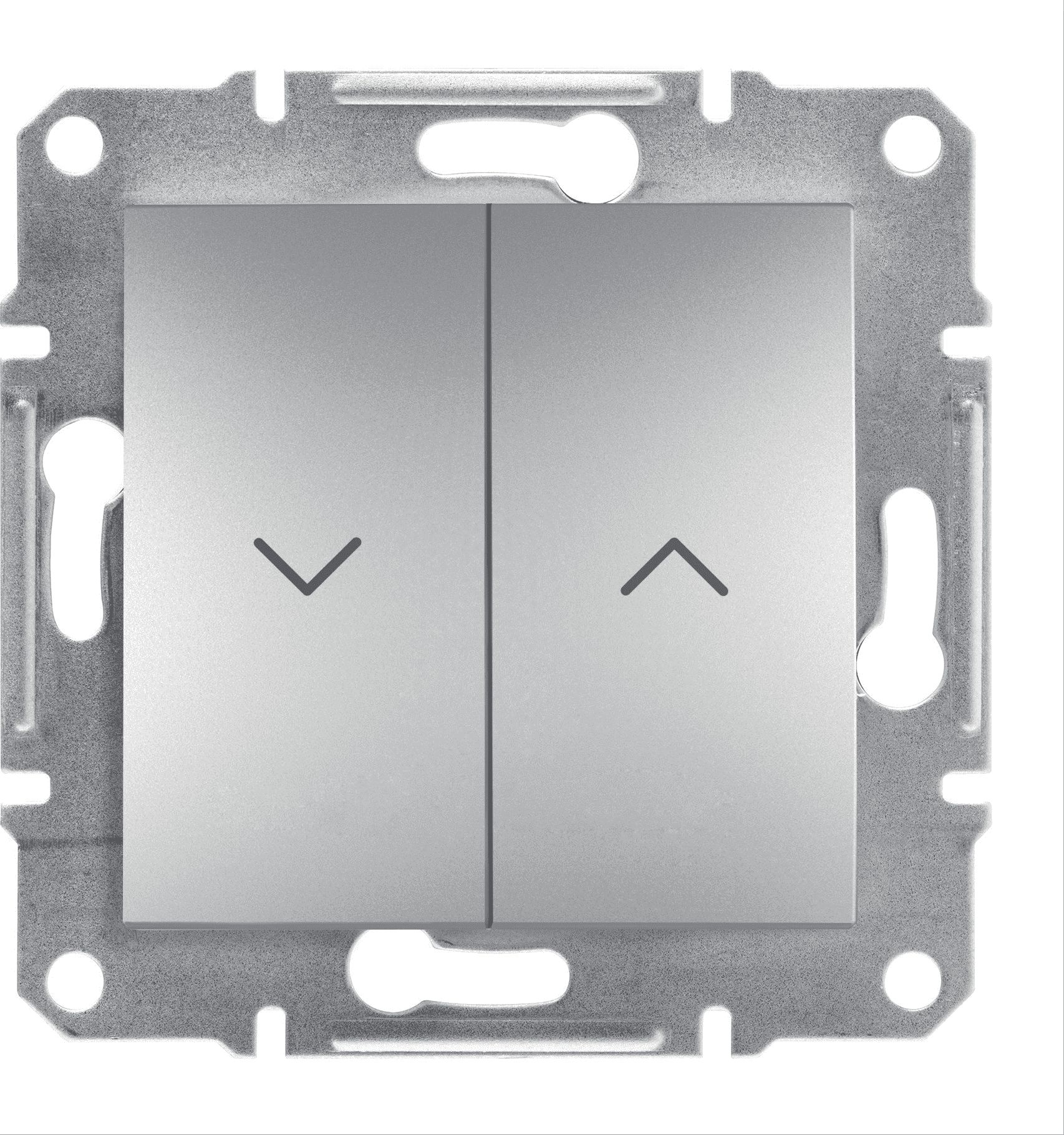 Schneider Electric Przycisk żaluzjowy Asfora bez ramki aluminium (EPH1300161)