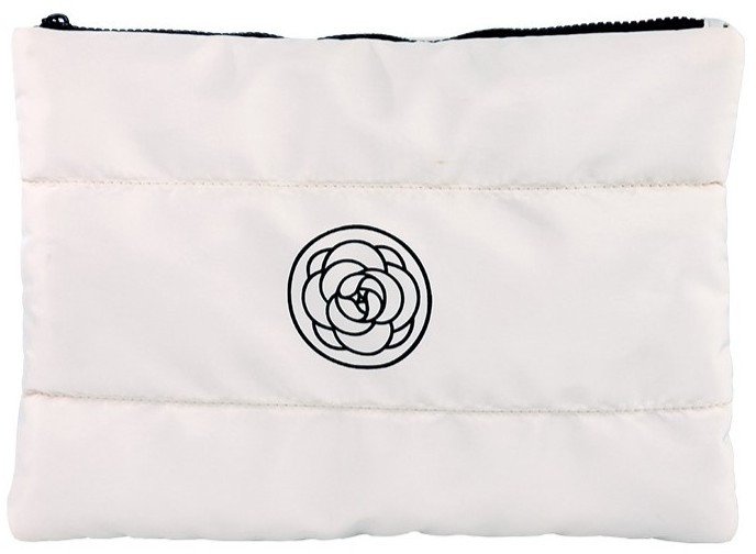 Kosmetyczka damska pikowana duża, wodoodporna biała 22 x 31cm KS144B