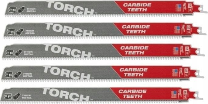 Milwaukee MILWAUKEE BRZESZCZOT DO PIŁY SZABLASTEJ 300 TCT TORCH /5szt.