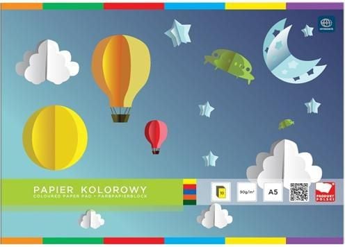 Interdruk Zeszyt papierów kolorowych A5/10K (156707)