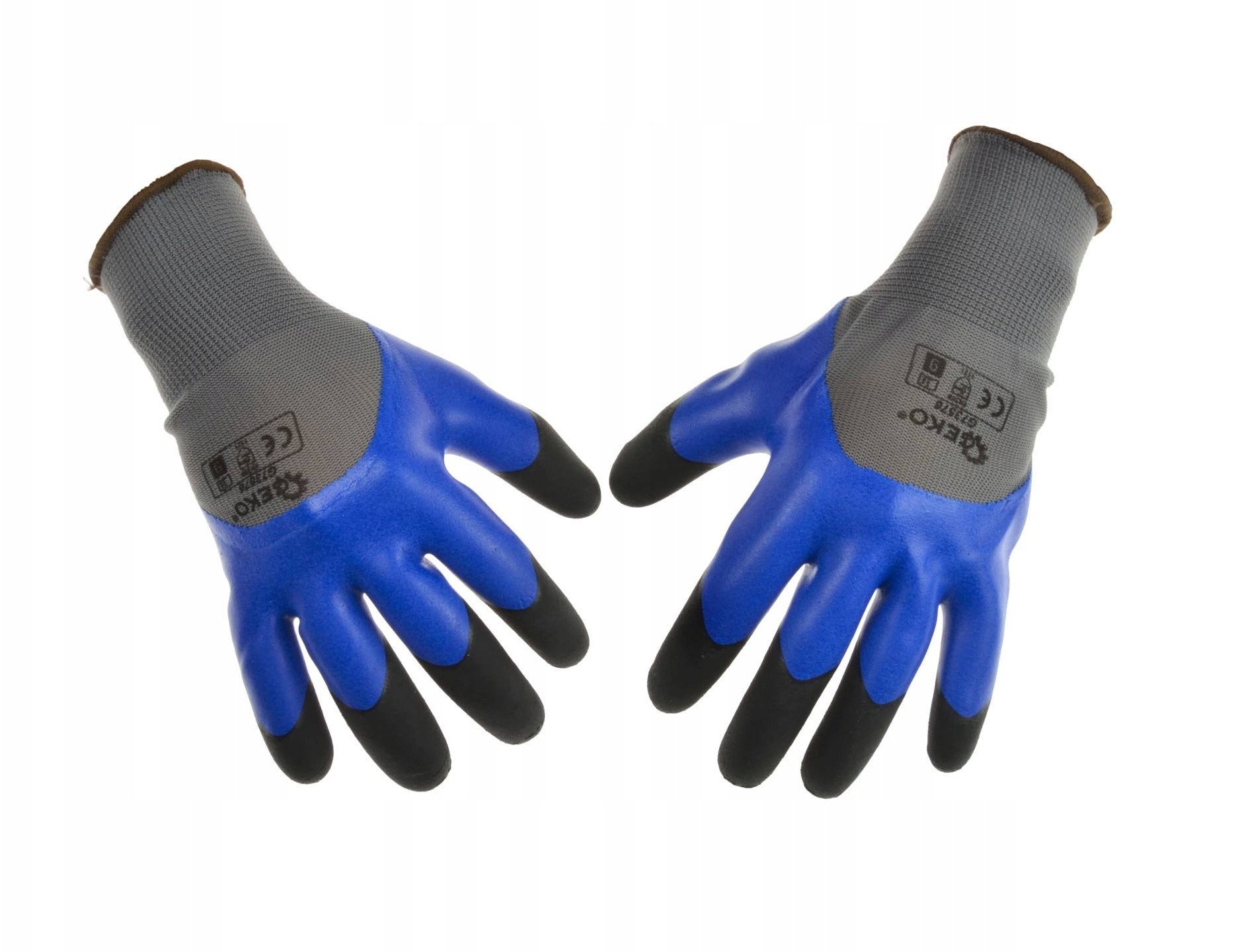 Rękawice robocze ochronne wzmocnione palce r.10 lateks piankowy (12/240)