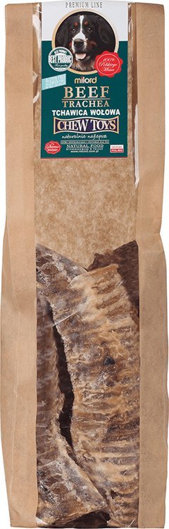 Gryzak dla psa - suszone tchawice wołowe 400 (długie)