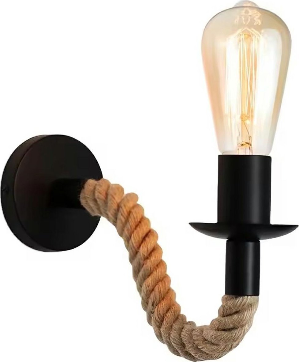 Kinkiet ATL ZD151 Kinkiet lampa ścienna loft sznur