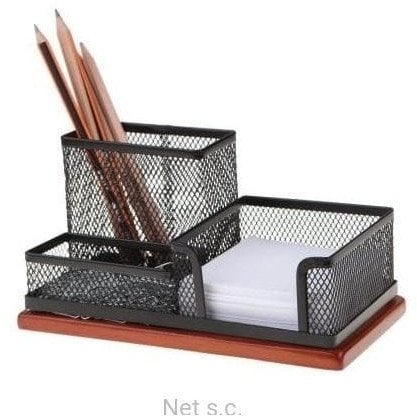 Przybornik czarny 3A z drewnem