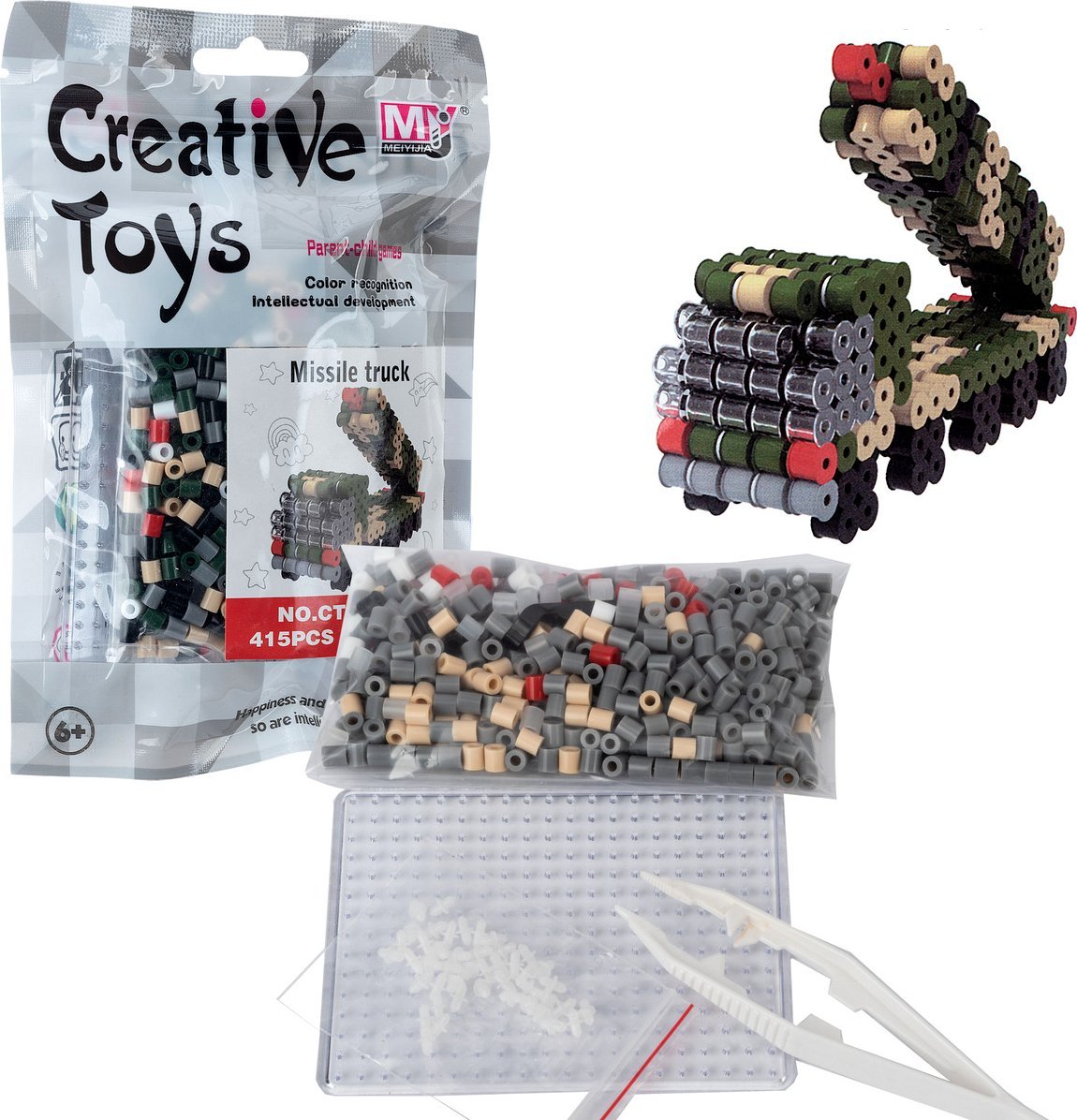 KORALIKI DO PRASOWANIA IRON BEADS WOJSKO pojazd