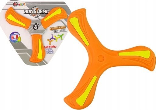 LeanToys Bumerang Latający Dysk Do Rzucania Pomarańczowy Dla Dzieci LEAN TOYS