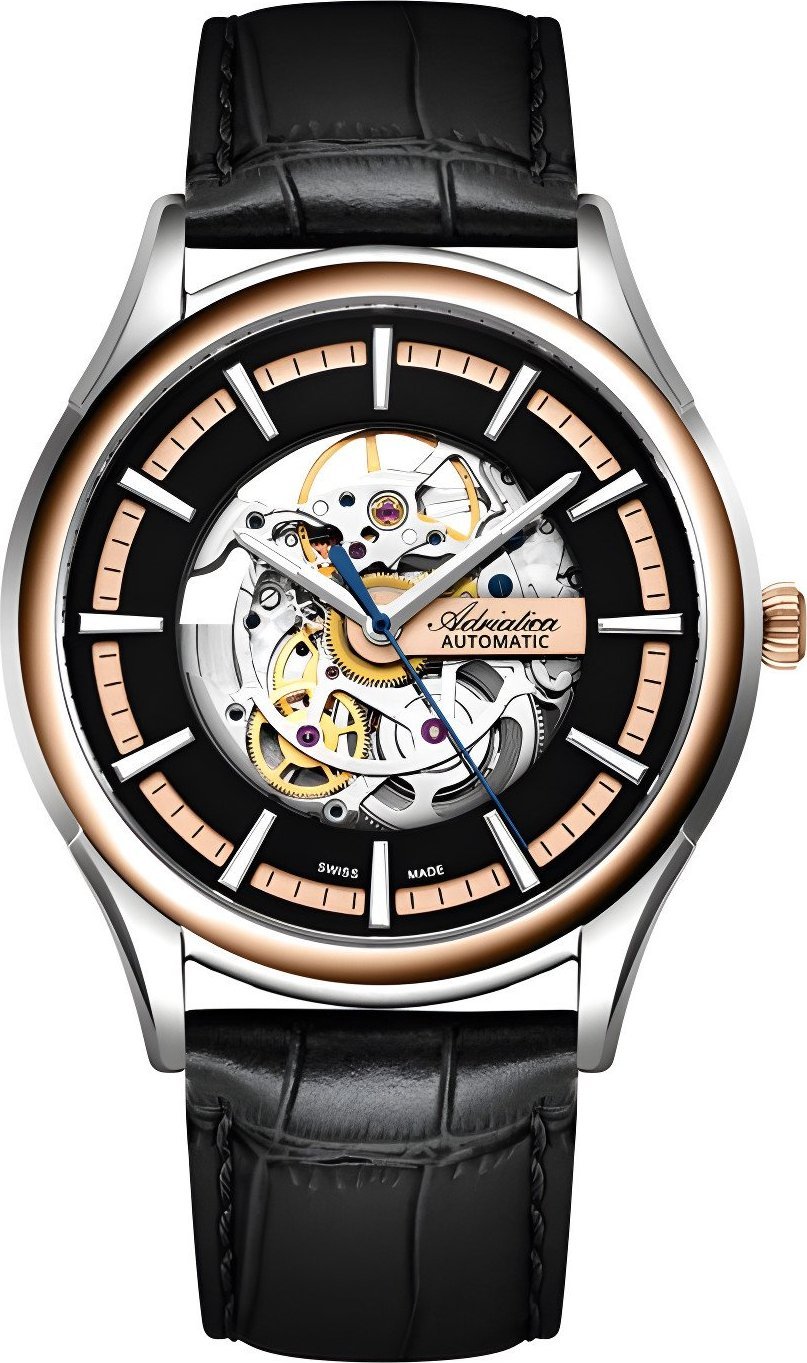 Zegarek Adriatica Zegarek męski Adriatica A8328.5214RAS czarny