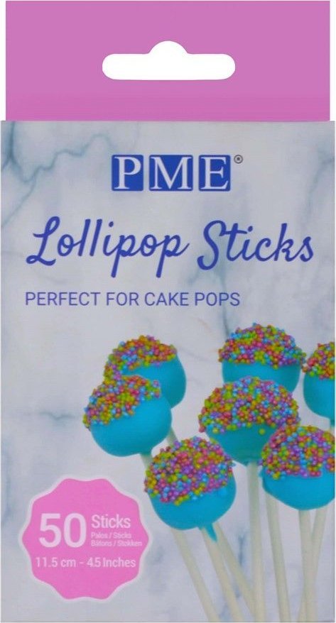 PME Patyczki do lizaków 50 sztuk 11.5 cm